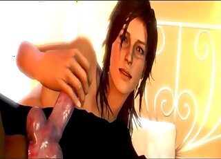 Animated Doberman makes passionate zoo love to 3D teen girl