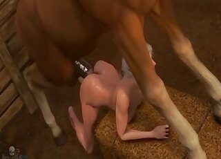 Ciri sweating bullets as Roach fucks her attractive pussy