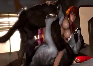 Bioshock's Elizabeth fucks a dog in 3D porn with twists and turns